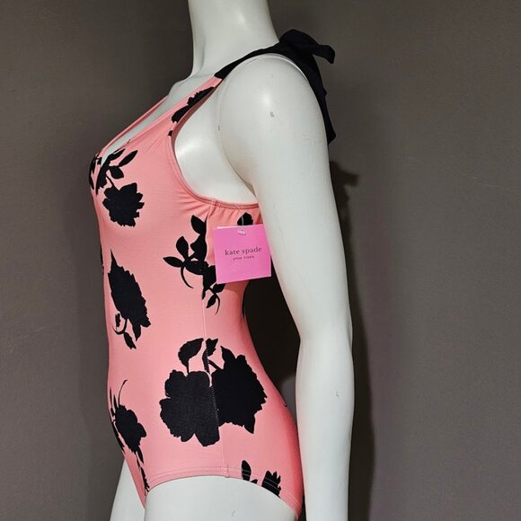 Kate Spade New York Printed Bow-Strap One-Piece Swimsuit - Picture 3 of 11
